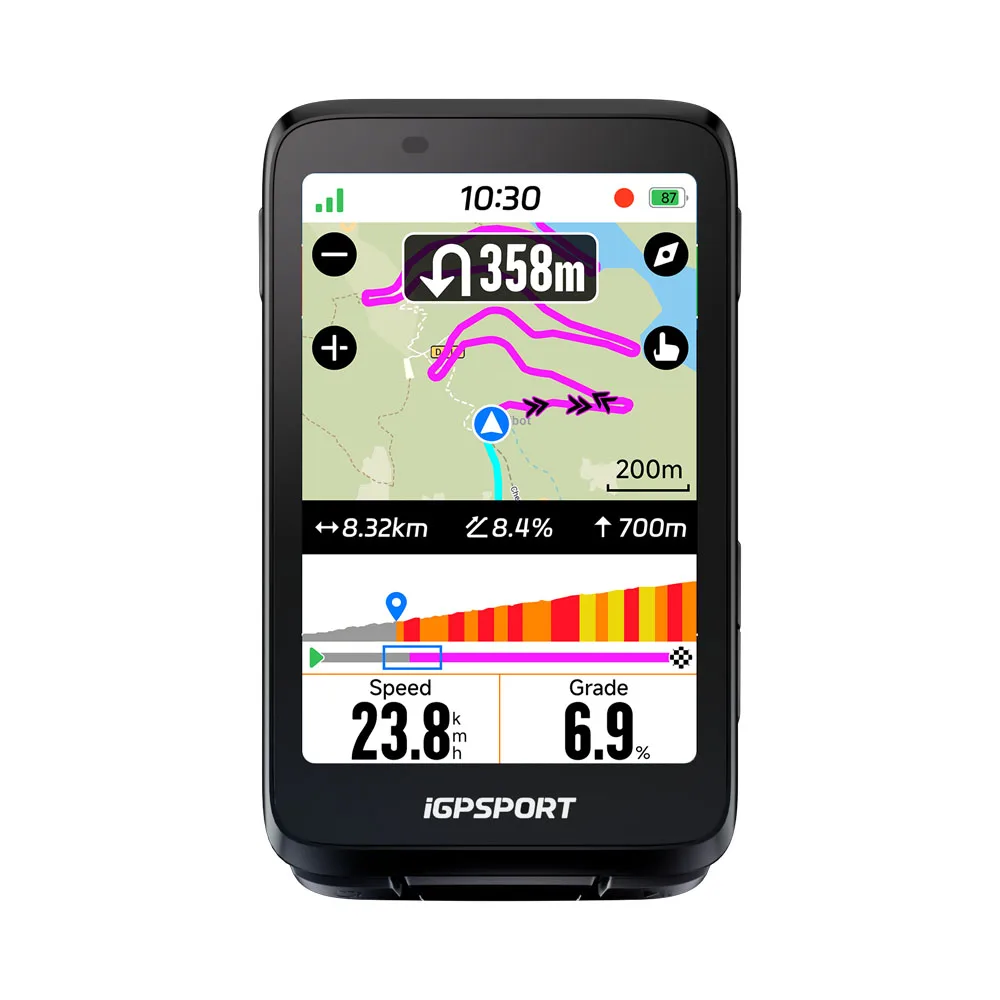 iGPSPORT BiNavi タッチスクリーン GPS バイクコンピュータ総合バイク