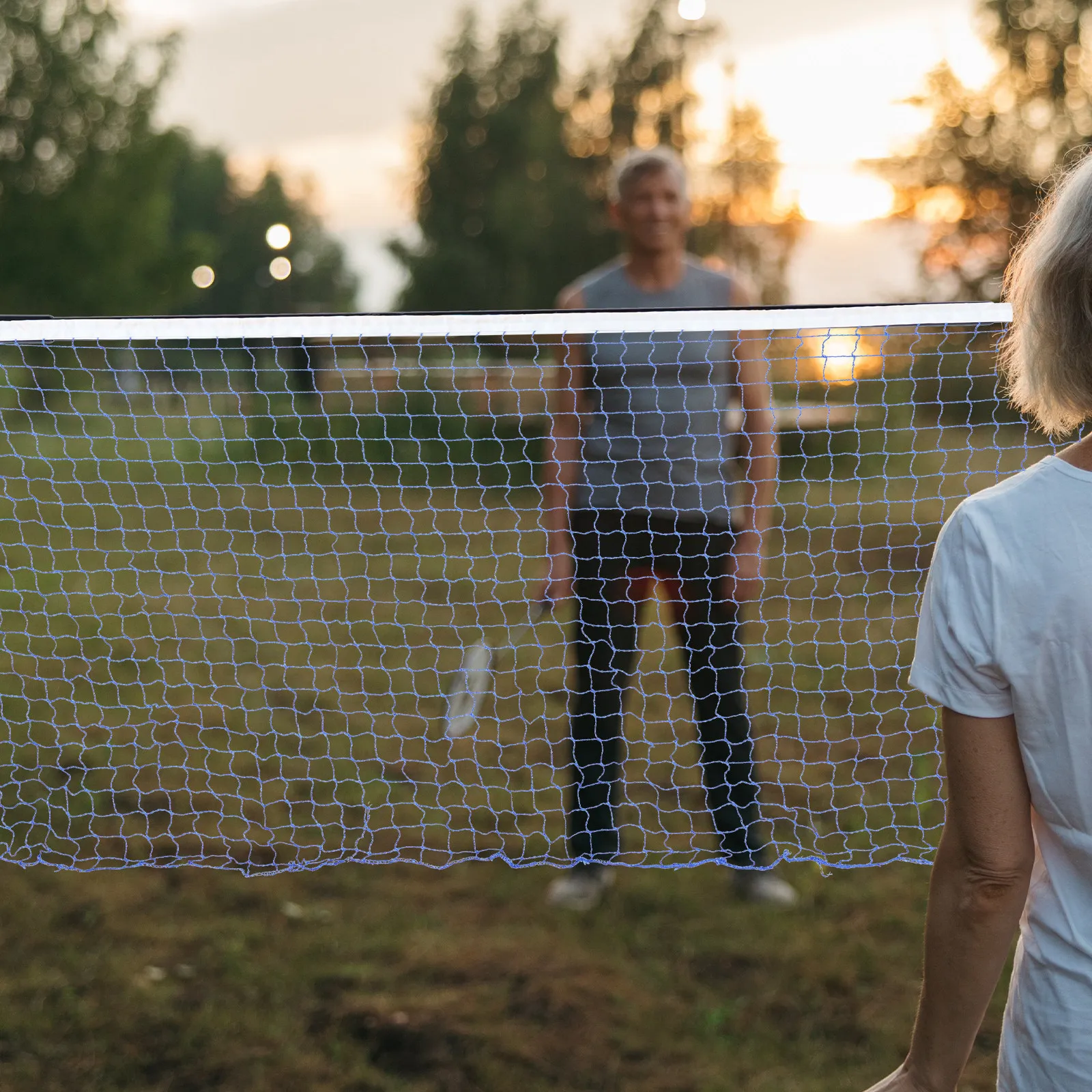 

Badminton Net Standard Size Fine Mesh High-Durability Polypropylene Fiber Easy Install Quick Setup for Volleyball Pickleball