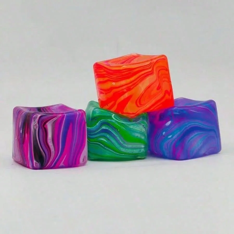 Nuevo Juguete Antiestrés de Imitación de Cubo de Hielo de Rebote Lento 2026, Equipo de Juego, Juguete Sensorial, Juguete Fidget Suave, Cubo