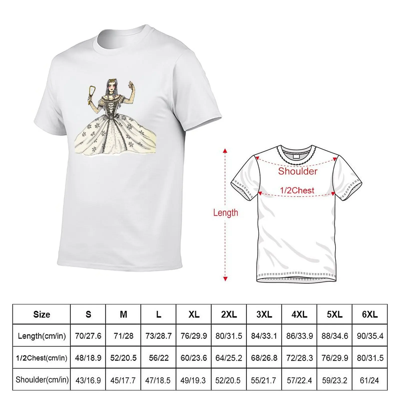 Alice through the looking glass - The White Queen T-Shirt funny shirt cotton vintage t shirts t shirts for men cotton