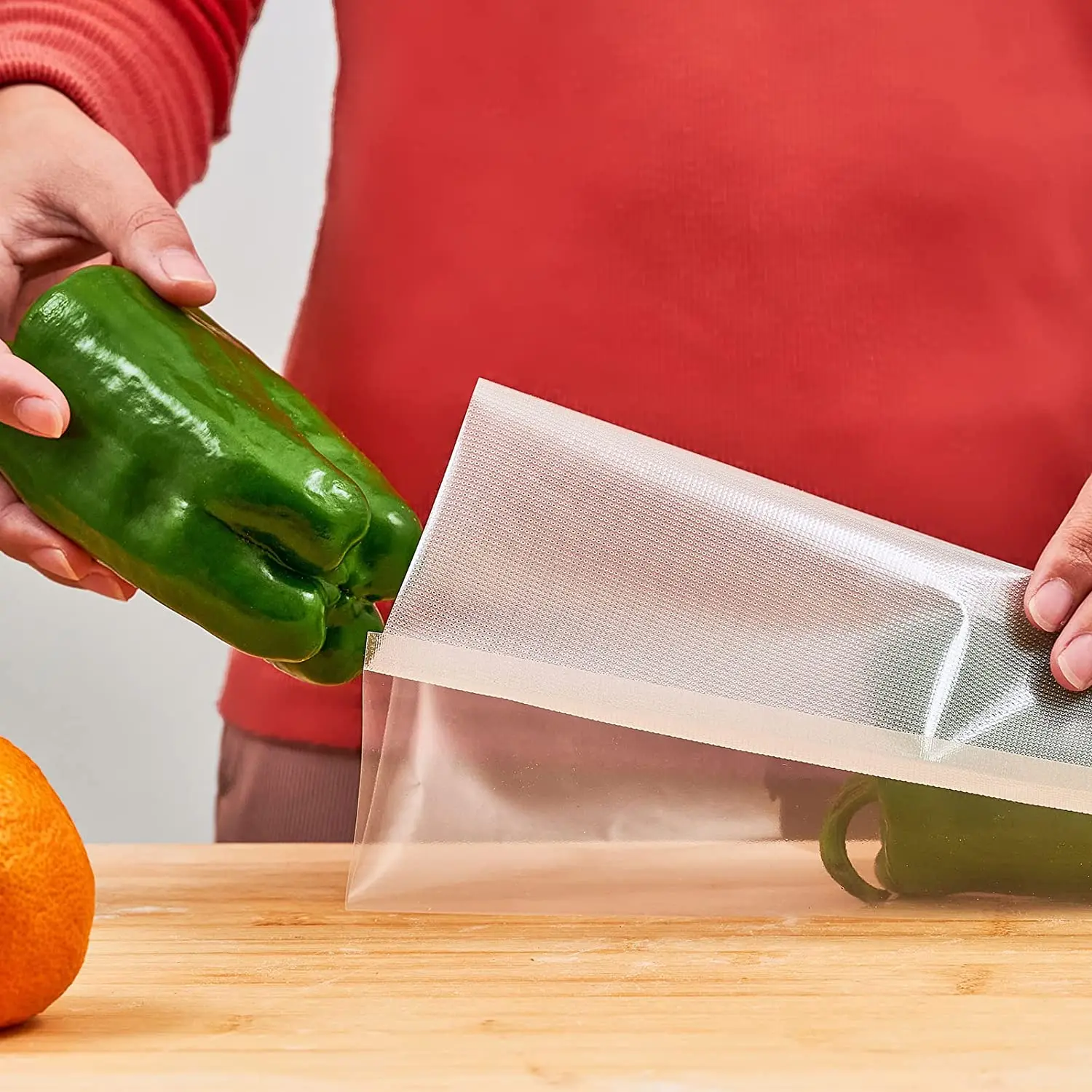 Rollos de sellador al vacío, mantiene la comida fresca durante más tiempo, con bolsas selladoras al vacío duraderas de grado alimenticio