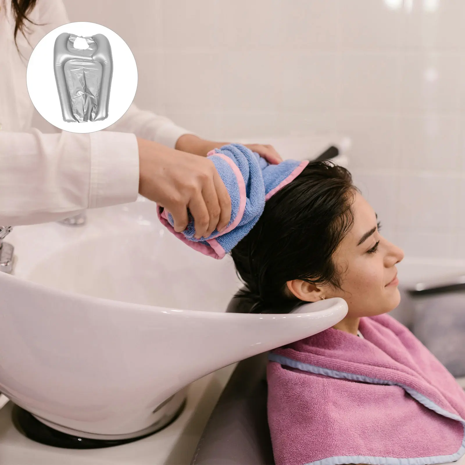 

Надувная легкая складная портативная станция для мытья волос у кровати для пожилых и людей с ограниченными возможностями