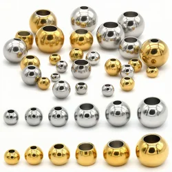 2-12mm Stainless Steel Beads for Jewelry Making Loose Spacer Metal Beads DIY Bracelet Necklace Bracelets High Quality Wholesale