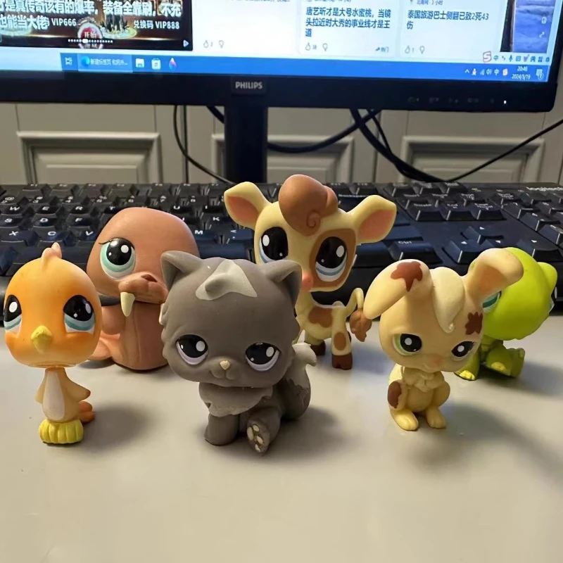 Hasbro Littlest Pet Shop Actionfigur Cartoon Tier Schildkröte Siegel Kaninchen Katze Niedliche Modelle Sammeln Sie Ornamente Kindergeburtstagsgeschenke