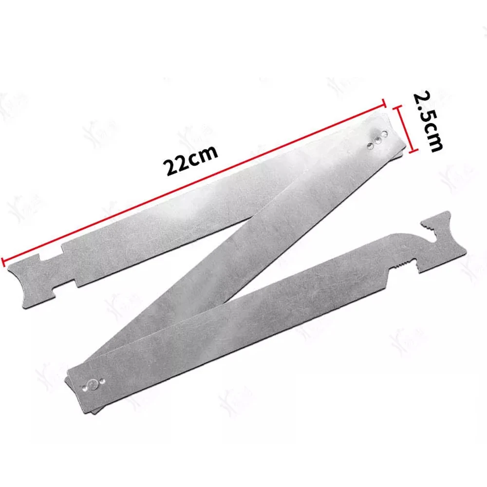 3PCS/SET Folding Ruler Insert Tool Stainless Steel Locksmith Tools