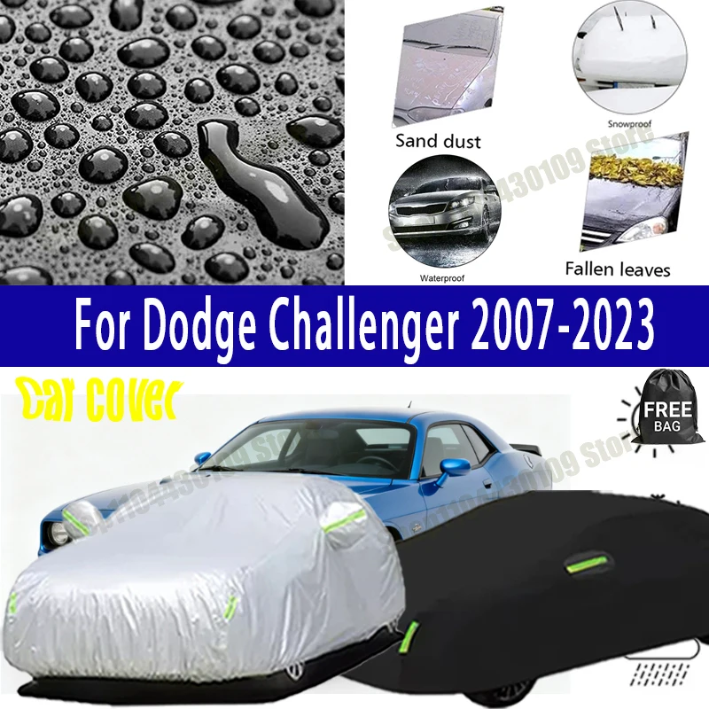 

For Dodge Challenger 2007-2023 Car Cover Outdoor Protection Covers Snow Sunshade Waterproof Dustproof Exterior UV Car