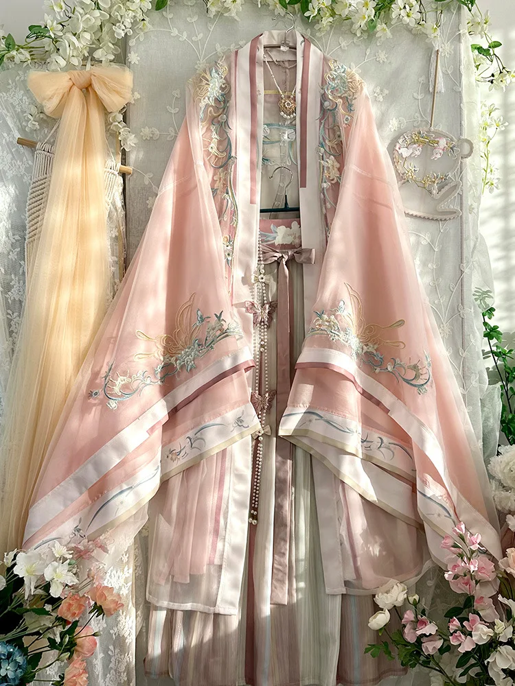 

NT103 2024 new spring summer Chinese style waist-length improved version of elegant fairy ancient costume set