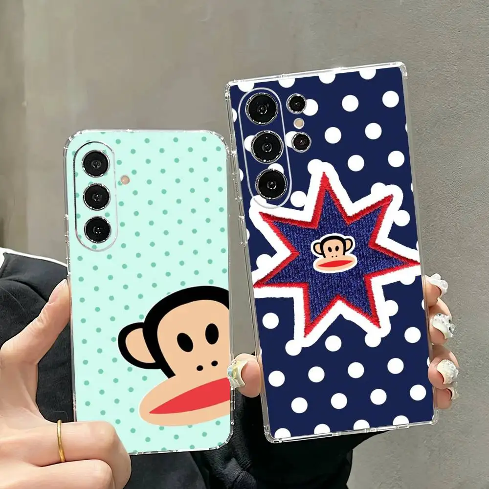 CUTE pauls-frank-s Fashion  Phone Case Transparent Silicone Soft For Samsung S25,S24,S21,S22,S23,S30,Ultra,S20,Plus,Fe
