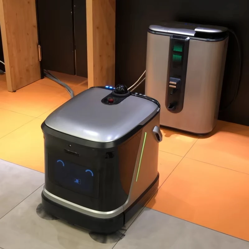 Customized Intelligent Commercial Cleaning Robot Auto Navigation Sweep Scrub Vacuum Cleaner with 50L Water Tank Auto Workstation