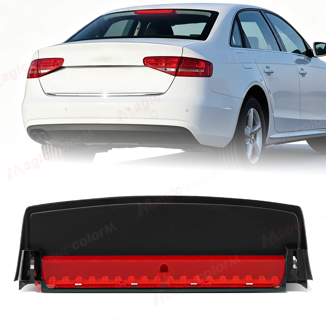 LED Rear Central High Parking Light For Audi A4 B8 S4 Saloon 2008-2015 Rear Third Brake Light Warning Lamp 8K5945097 8K5945097A