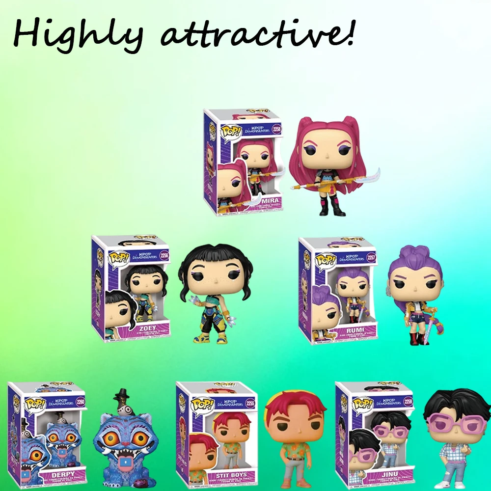 شخصية صياد شيطان KPop-زوي رومي ميرا جينو ديربي سوسي طبعة محدودة أنيمي لعبة مجسمة قابلة للجمع هدية