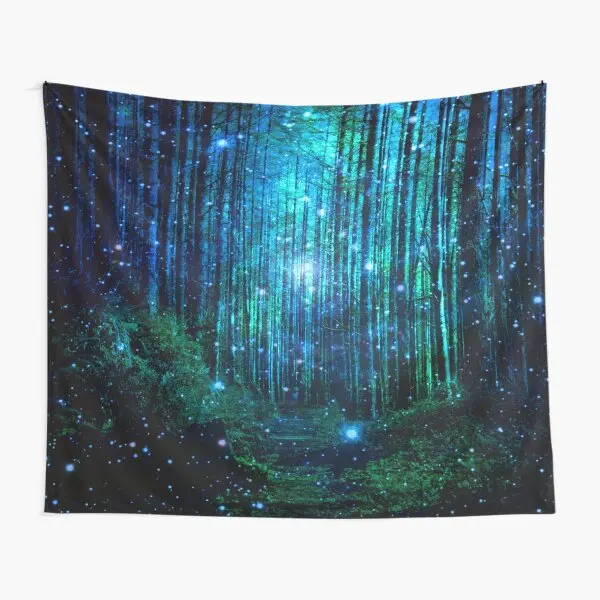 Magic Forest Tapestry Mystical Fantasy Landscape Tapestry Enchanted Forest Tree Tapestry Psychedelic Wall Hanging Home Decor