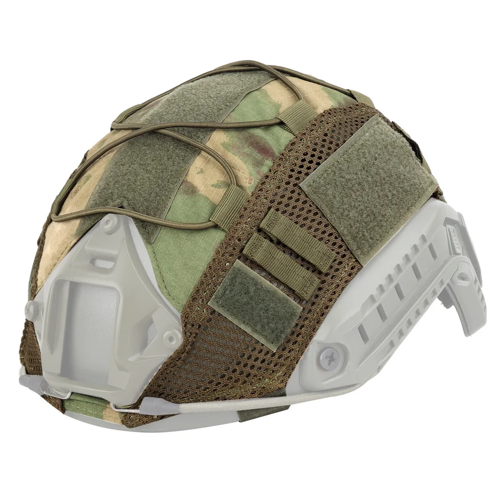 1 PC Tactical Helmet Cover per Fast MH PJ BJ caschi Fast Helmet Protector Cord elasticizzato (casco non incluso)