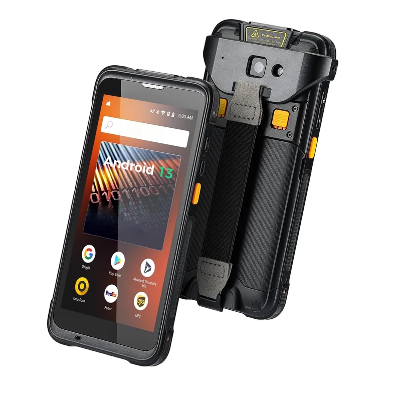 

Android 13 PDA with Pistol Grip, Wi-Fi 6 Handheld Mobile Computer PDA 5.5" Screen SE4710 Zebra Engine Inventory Data Terminal