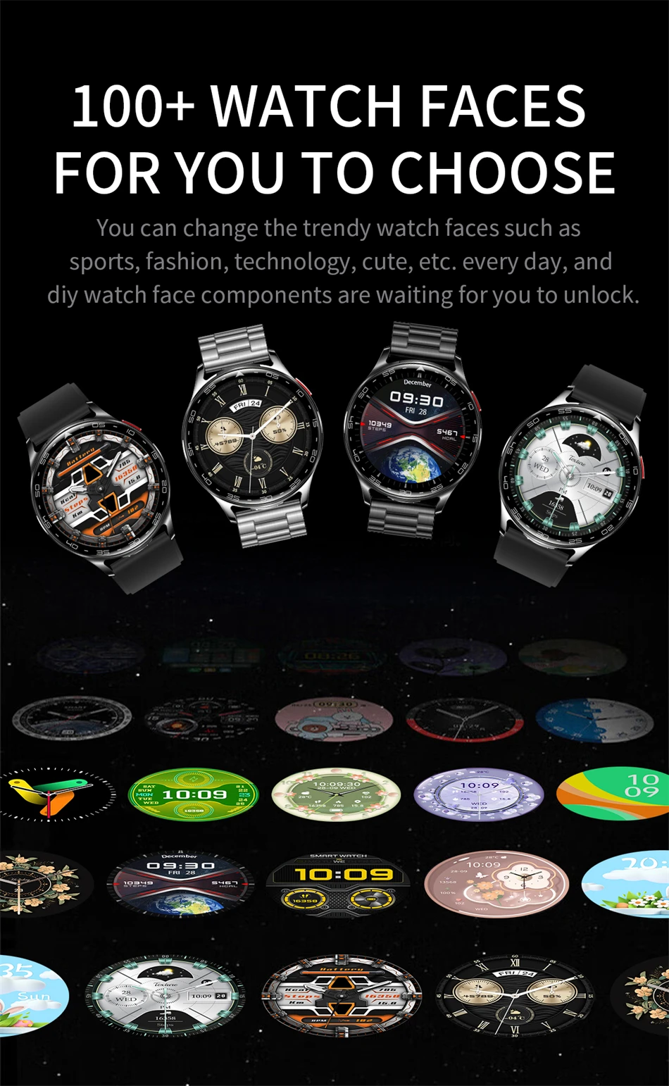 2026 Neue TWS 2-in-1 Bluetooth-Kopfhörer Smartwatch für Herren Herzfrequenz-Gesundheitsüberwachung Wasserdicht BT-Anrufe Musik-Smartwatch für Damen – Detail 15