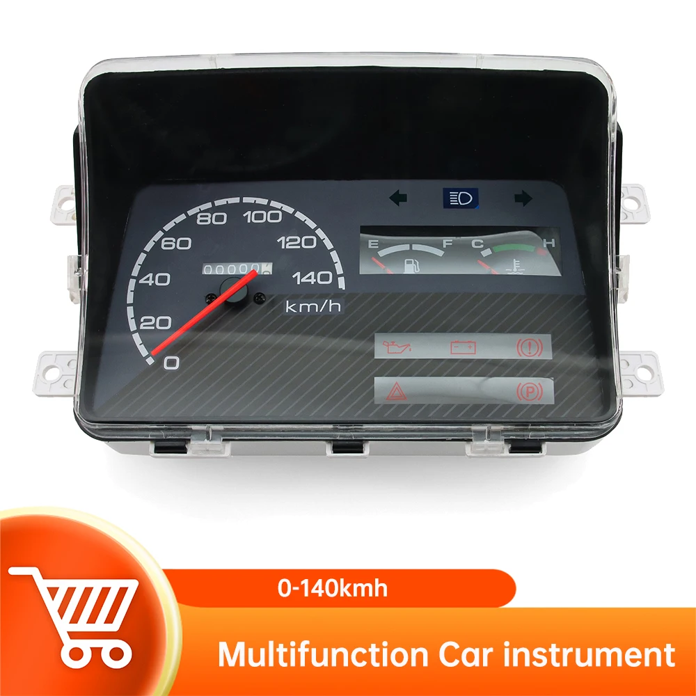 Multifunction Instrument 0-140kmh Speedometer Water Temperature Meter Fuel Gauge Oil Pressure Meter Volt Meter with Turn Signal