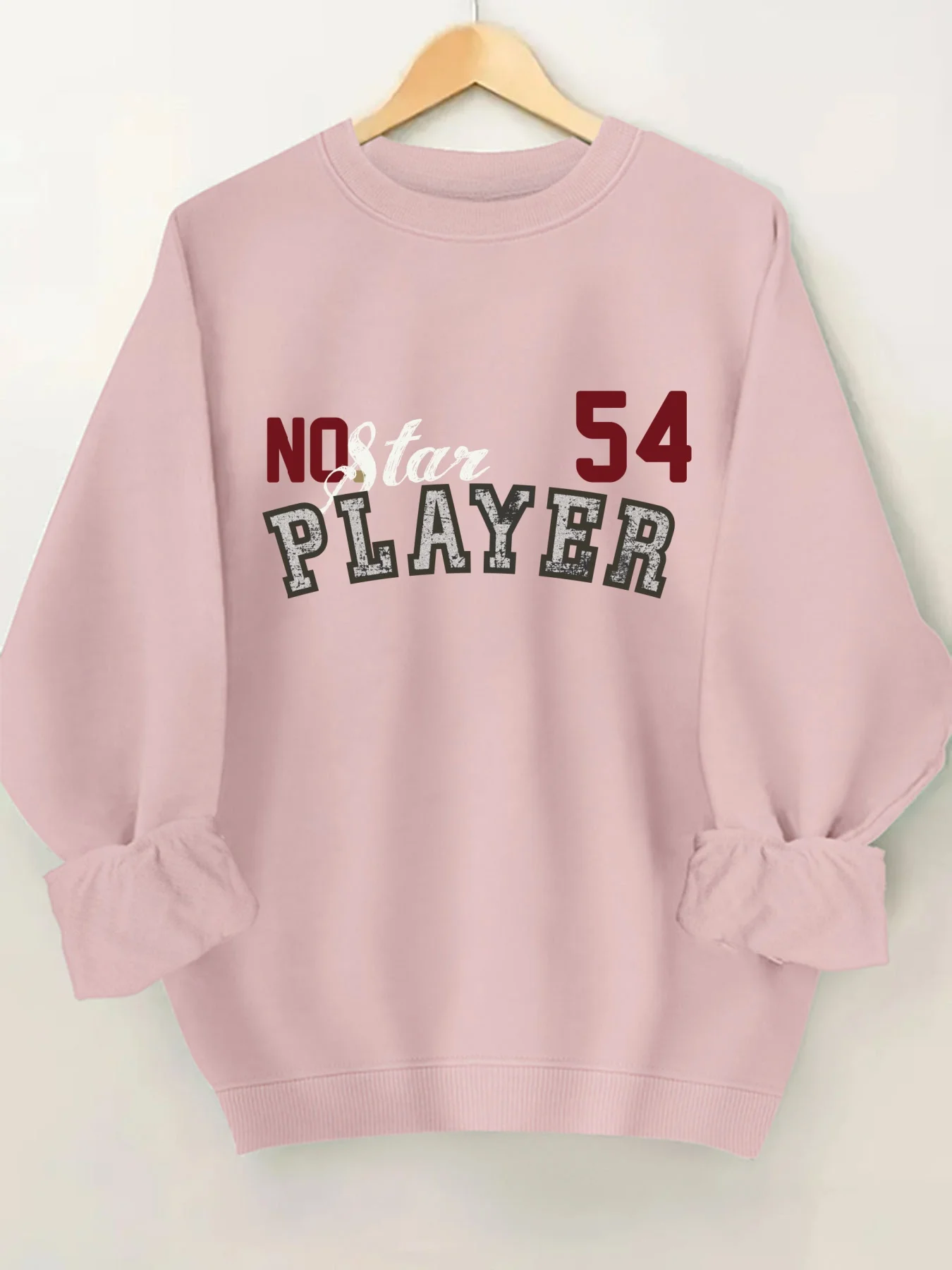 

Модный свитшот с принтом в виде букв и круглым вырезом для женщин, стильная повседневная уличная одежда