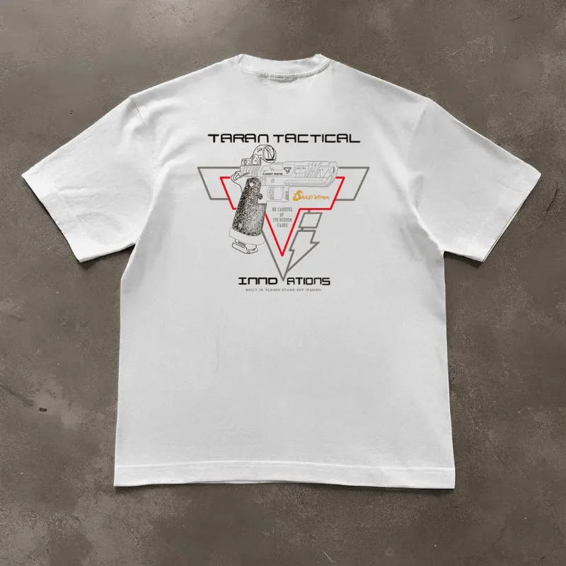 البصر البصري التكتيكية العسكرية مروحة التدريب في الهواء الطلق التنافسية اللياقة البدنية الرجال الصيف الأمريكي في الهواء الطلق تي شيرتات قصيرة الاكمام Y2k #2