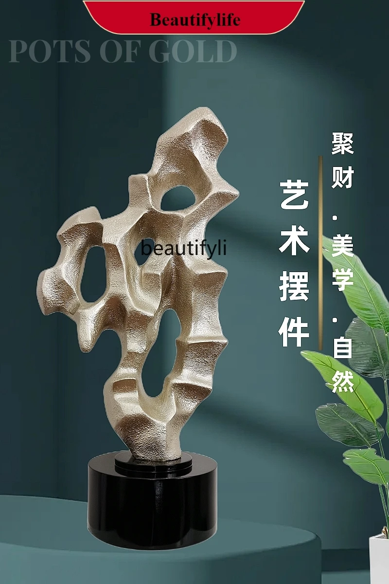 

F132 Creative Sculptured Ornaments Simple Modern Living Room Entrance Office Crafts Rockery Decorations