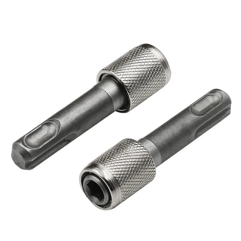 SDS Plus Convert To 1/4 Hex Shank Adapter Hexagonal Converter Electric Hammer Power Screwdriver Bit Holder Socket Impact Driver