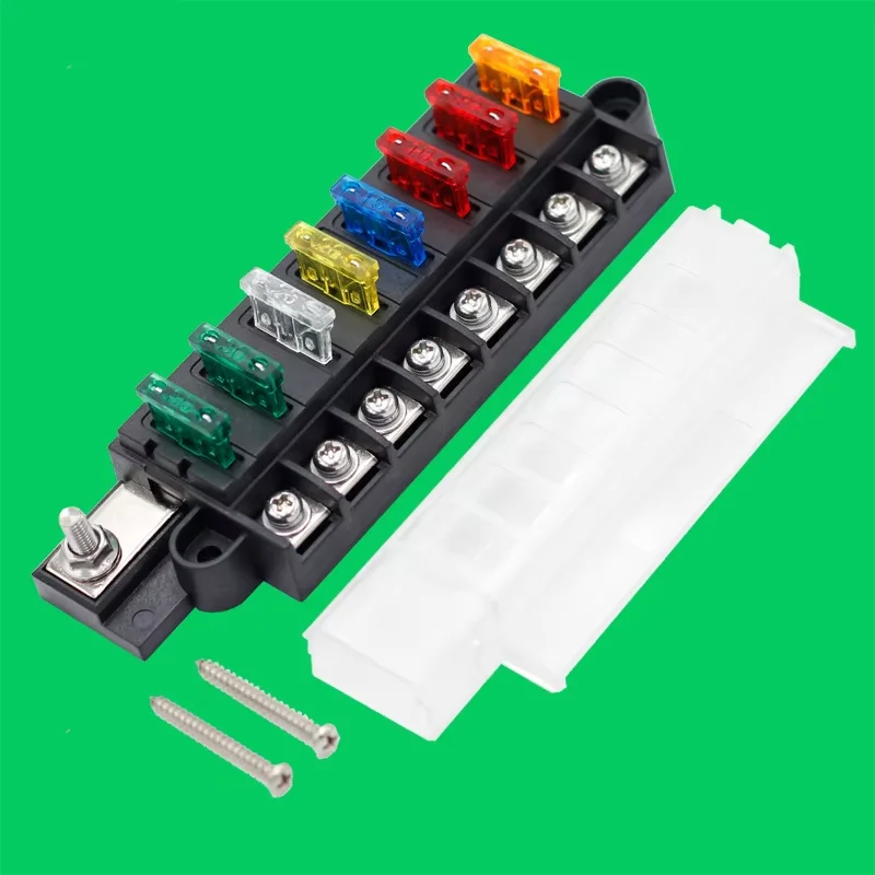 4way 8way Car Modified ATO ATC Fuse Box  Car Refrigerator Protection Circuit  1in 8 Out Insurance Waterproof Box
