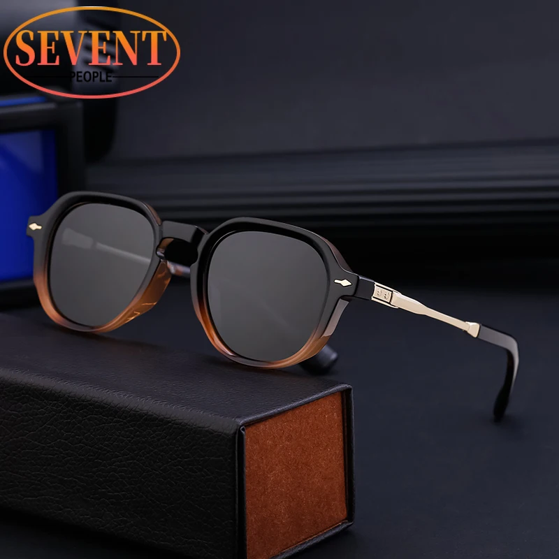 Polarized Small Frame Round Sunglasses Women Men 2024 Luxury Brand Designer Classic Vintage Sun Glasses For Male Trendy Eyewear