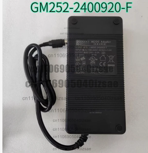 Power supply 24v9.2a four-pin power supply line gm252-2400920-f adapter brand new
