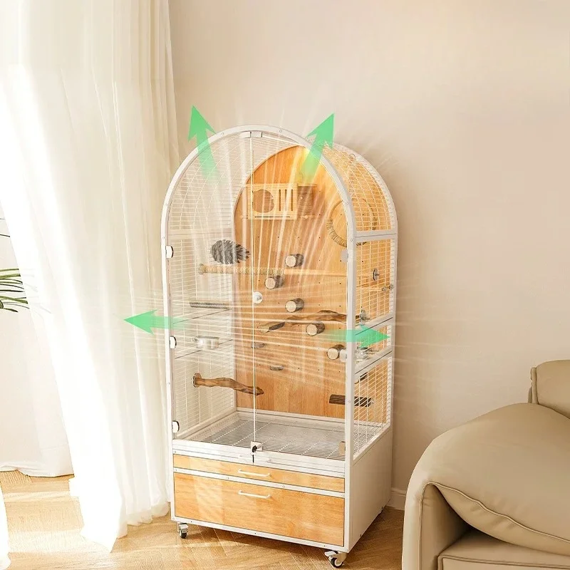 #Quail Stand Stainless Steel Bird Cages Parrot Cockatiel Outside Houses Bird Cages Hammock Trappola Per Uccelli Pet Supplies
