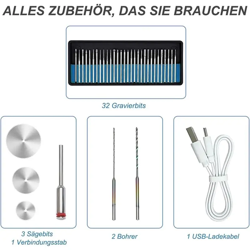 ABKP-USB For Metal Engraving Pen Set Tool Rechargeable Battery Engraver For Wood For Glass For And Projects