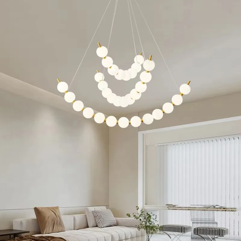 Modern Minimalist Indoor Living Room Dining Room Foyer Lights Lighting Chandelier Pendant Light for Home Decoration