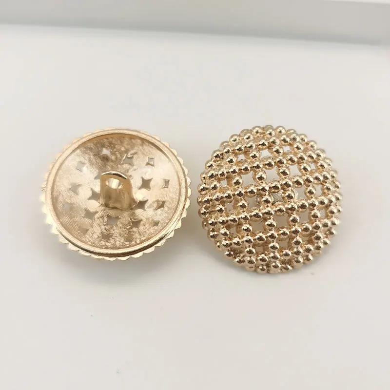 Großhandel Ausgehöhlte Metallknöpfe für Kleidung, Nähzubehör, Damen- und Herrenmäntel, Hemden, Manschetten, DIY-Nähzubehör, Knöpfe – Detail 6