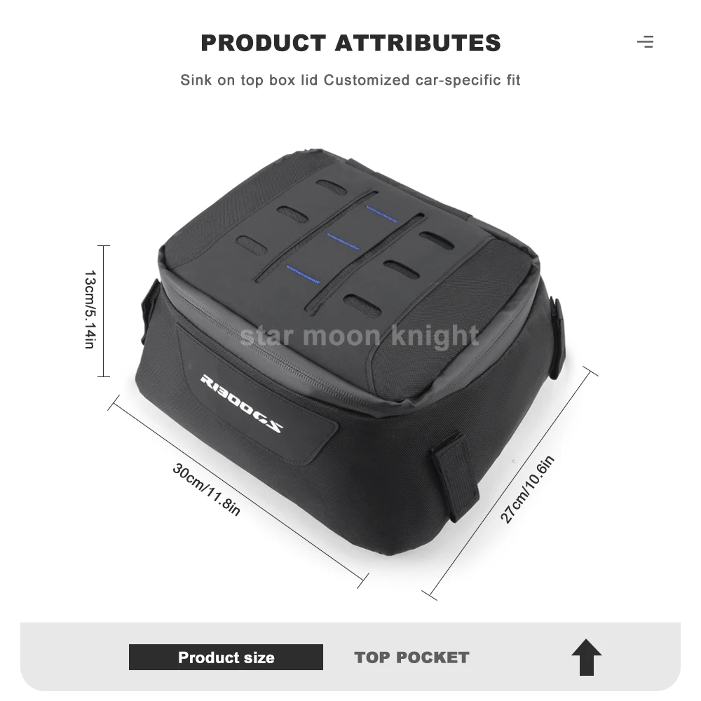 R 1300 GS Vario Top Case Extension Bag Motorcycle Top Box Waterproof Travel Tool Bags For BMW R1300GS R1300 GS1300  Accessories