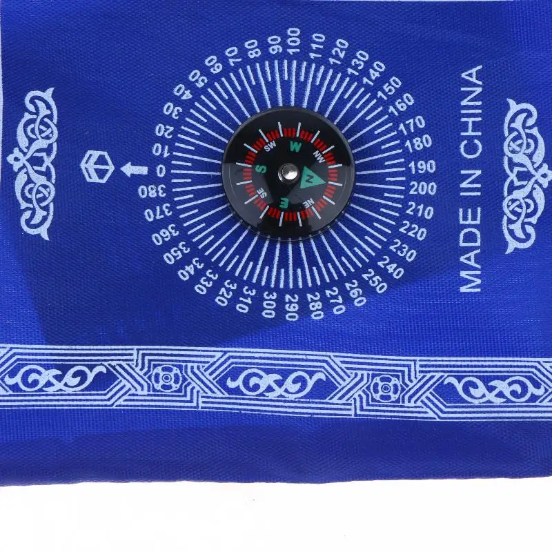 1Set Islamic Travel Prayer Mat With Beads Portable Prayer Rug With Compass Waterproof Muslim Prayer Mat For Ramadan Gifts