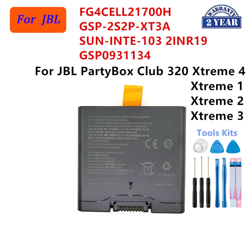 Batería GSP-2S2P-XT3A FG4CELL21700H GSP0931134 SUN-INTE-103 2INR19 para JBL PartyBox Club 320 Xtreme 4 Xtreme 3 Xtreme 2 1