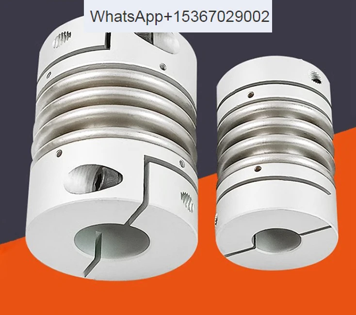 

Precision aluminum alloy 45 steel stainless steel clamping R+W screw step large torque elastic corrugated pipe coupling