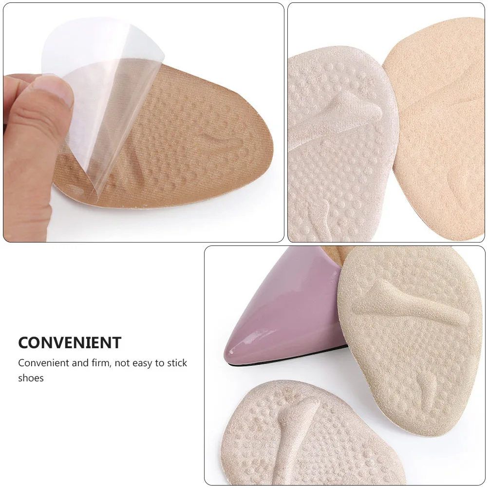 

5Pairs Breathable Gel Forefoot Pads Metatarsal Cushions Half Insoles Shock Absorption Shoe Filler Pain Relief Foot Inserts