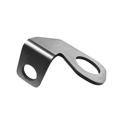 HCMT Stainless and Black Safety Flag Whip Rear Axle Mounting Bracket – Motorcycle,22.5mm Mounting Diameter - Stainless