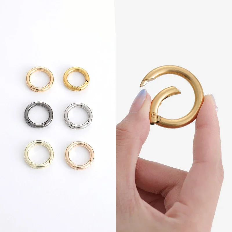 Oval Spring Metal Buckle Ring Bag Modification Hardware Accessories Opening Ring Chain Ring Buckle Metal Bag Chain Link Buckle