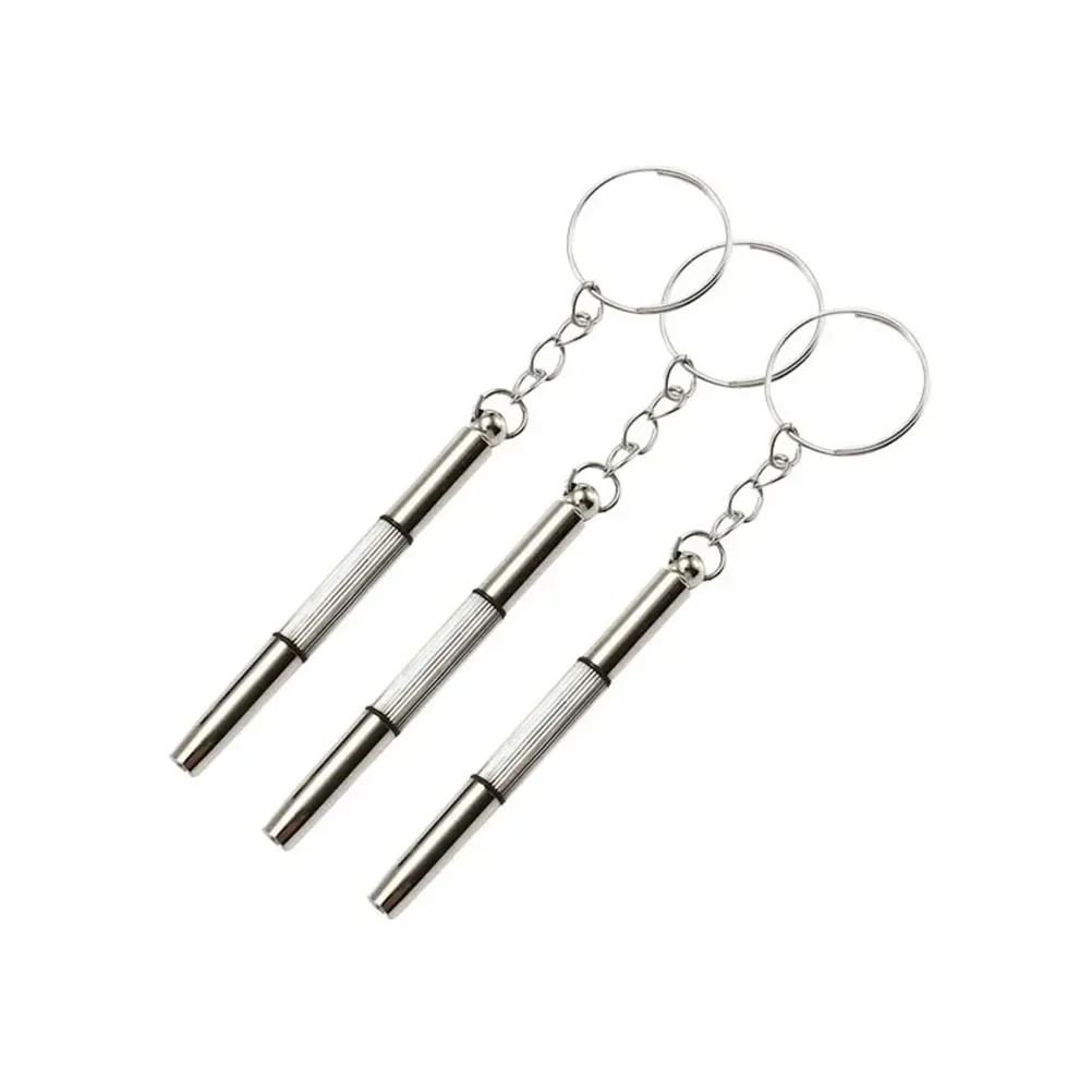 Eyeglass Screwdriver Screwdriver PCSMini Repair Tool Silver Eyeglasses Stainless Steel In Screwdriver Key Chain