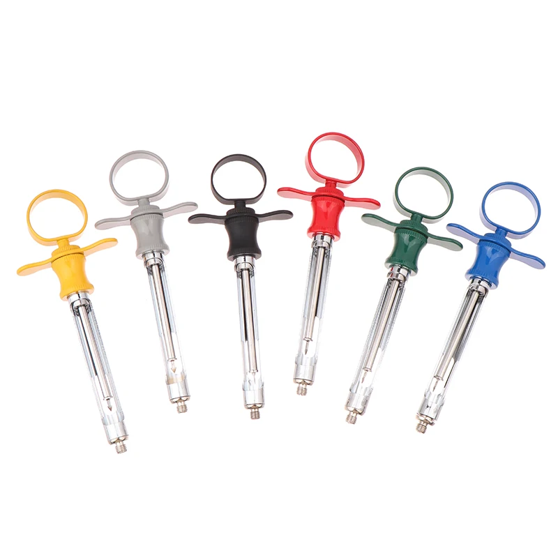 1pcs Dental Stainless Steel Syringe Anesthesia Aspirating Syringe Dentist Injector Tool Dentistry Surgical Instrument 6 Colors