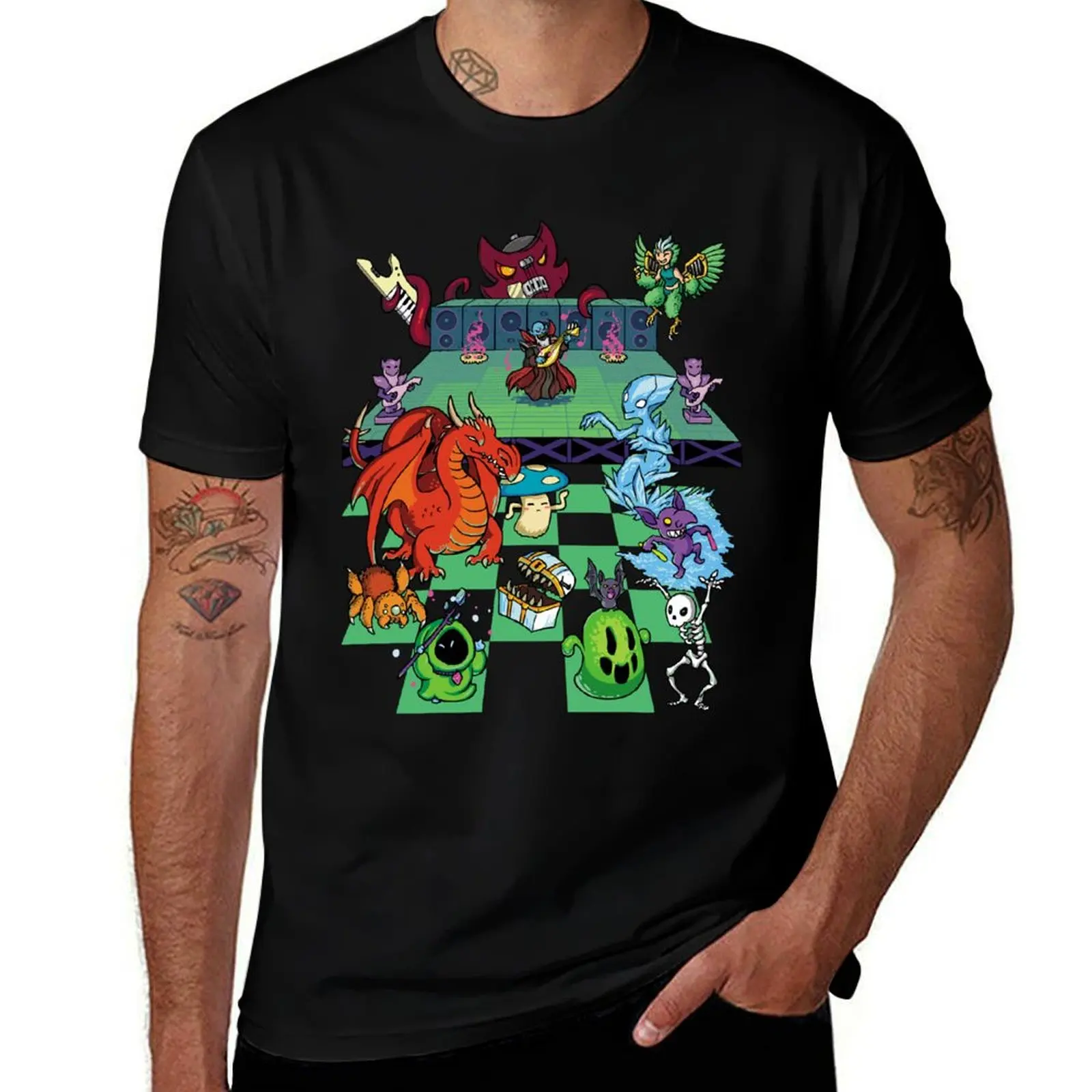 

Crypt of the Necrodancer - Monster Mosh T-Shirt Luxury man rapper graphic tees Anime t-shirt plus size men clothing
