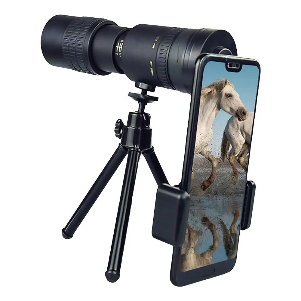 10-300X Zoom Metal HD Powerful Binoculars Long Range Quality Portable Professional Telescope Monocular For Hunting E8Z6