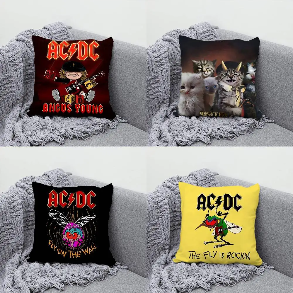 A-AC Highway to Hell D-DC Pillow Case For Sofa Decor Car Office Room Printing Cushion Cover Decorations and Protector