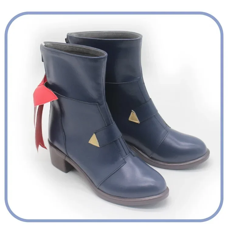 Vtuber okami Mio Scarpe Cosplay Scarpe in pelle PU Puntelli Cosplay Stivali di Carnevale di Halloween Realizzati su misura