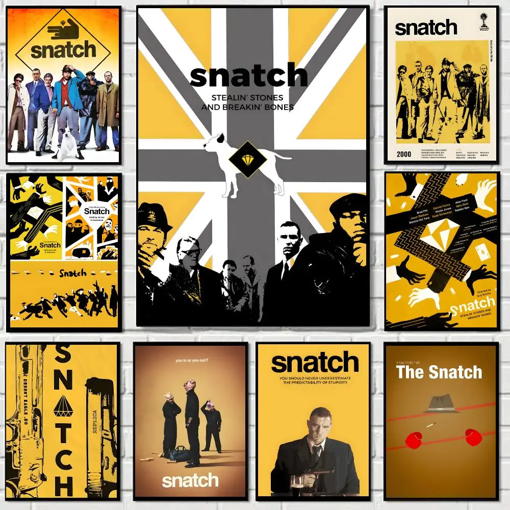 Comedy S-Snatch Poster Self-adhesive Living Room Bedroom Party Bar Decor Moisture-proof Fade-resistant