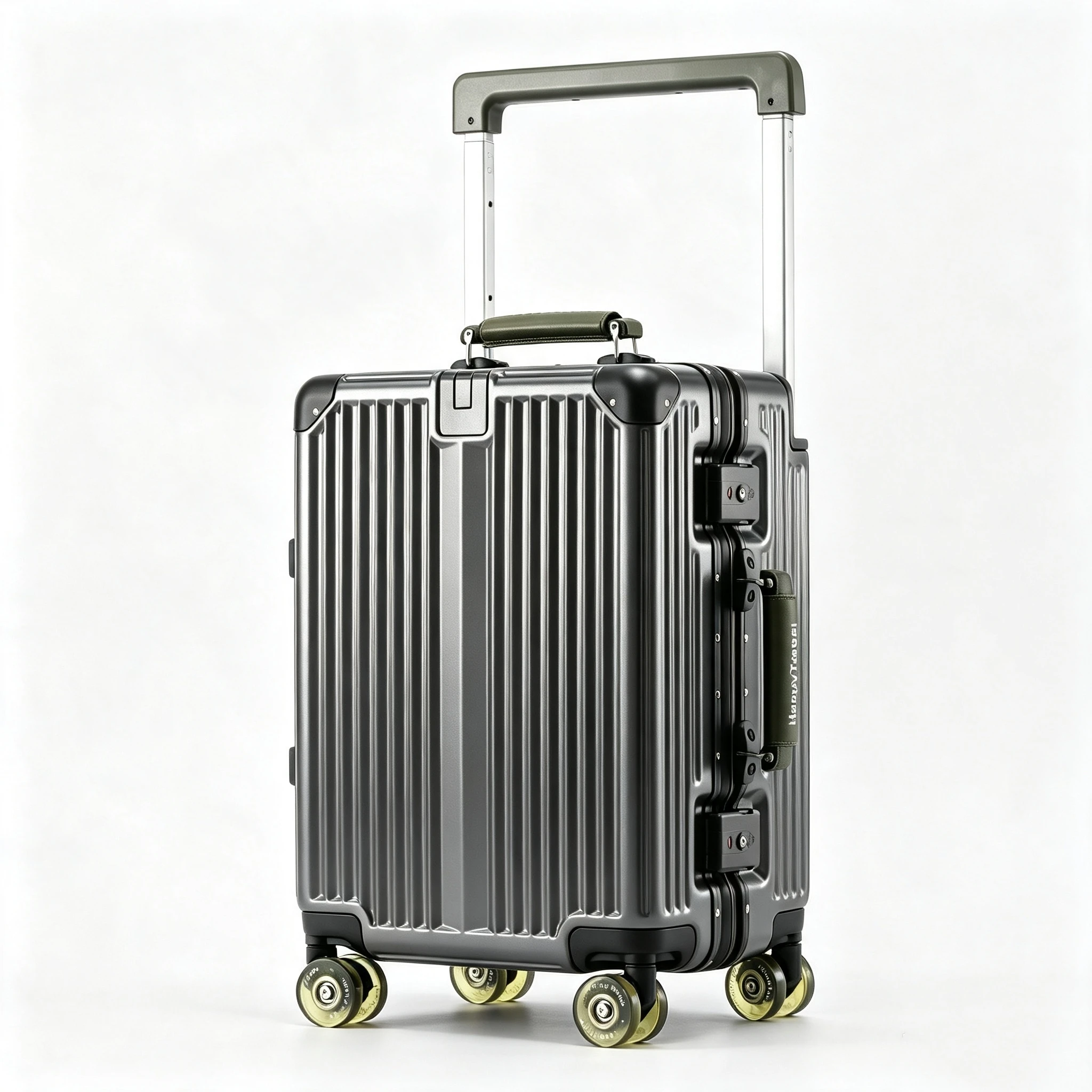 Large Capacity Suitcase with Aluminum Frame TSA Lock Skating Spinner Wheels Wide Trolley Rolling Luggage Hard Shell 20/24/26/28