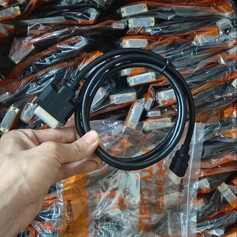 1.5M HDMI to DVI Cable DVI 24+1 to HDMI Two Way Mutual Conversion for High Definition Video Audio Adapter