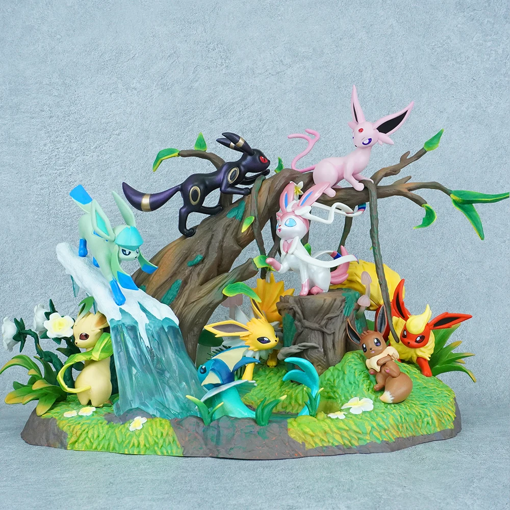 27 cm/10.63in Anime Pokemon Figuur Eeveelution Action Figure PVC Standbeeld Model Collectie Speelgoed Geschenken