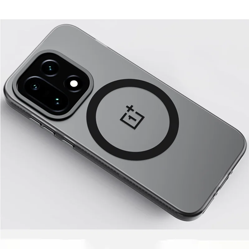 

For Oneplus 15 Case Magsafe Anti-Fingerprint Slim Matte Black Translucent Frosted Baby Skin Touch Phone Cover