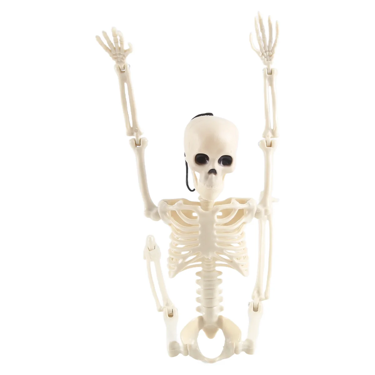 40cm Poseable Full Human Skeleton Prop Halloween Decoration Haunted House Props Graveyard Decor 1PCS A